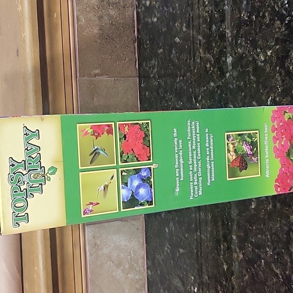 NIB Topsy Turvy Upside Down Hummingbird Hang-out Planter. - Picture 6 of 8